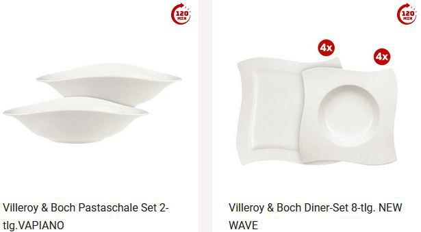 Zurbrüggen: 25% Rabatt auf Villeroy & Boch Porzellan Artikel