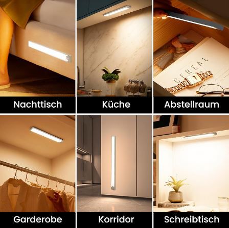 2er Pack Homelist LED Unterbauleuchte mit Bewegungsmelder für 9,19€ (statt 23€)