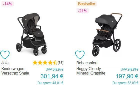 👶 Babymarkt: 10% auf ALLES (auch Sale)   z.B. MAXI COSI Kindersitz 135€ (statt 150€)
