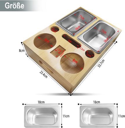 Beiermu Couchbar aus Bambus Holz inkl. Schalen für 21,59€ (statt 36€)