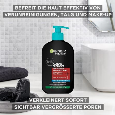 Garnier BHA Carbon Cleanser mit Kohle, 250ml ab 4,81€ (statt 6€)