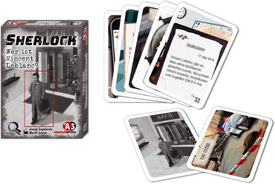 Abacusspiele 48203 Sherlock: Wer ist Vincent Leblanc?, Krimi Kartenspiel für 6,10€ (statt 10€)