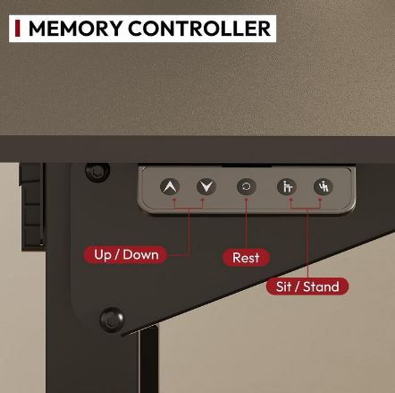 Sanodesk Höhenverstellbarer Schreibtisch mit Memory Funktion für 169,98€ (statt 200€)