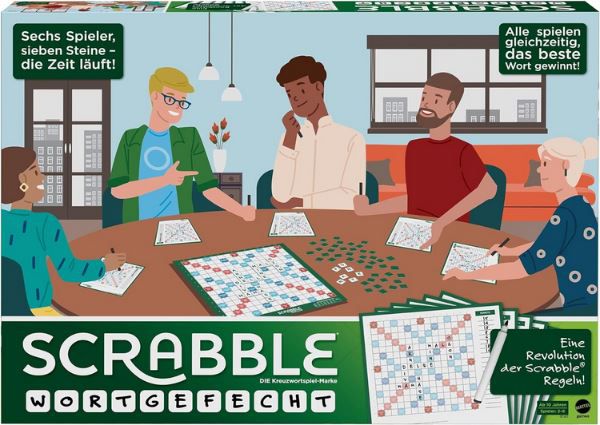 Mattel Scrabble Wortgefecht, Gesellschaftsspiel für 13,10€ (statt 25€)