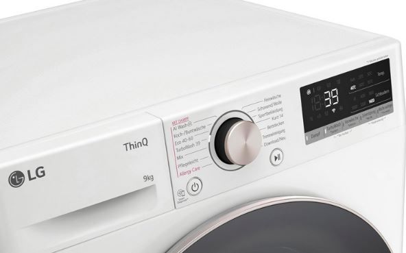 LG F4WR709G Waschmaschine mit Dampfprogramm, 9kg für 468,74€ (statt 669€)