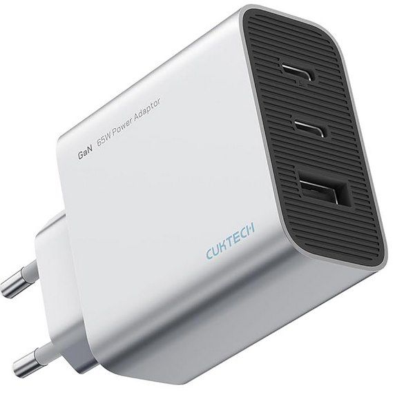 CUKTECH 65W USB C Schnellladegerät mit 3 Ports für 17,49€ (statt 35€)