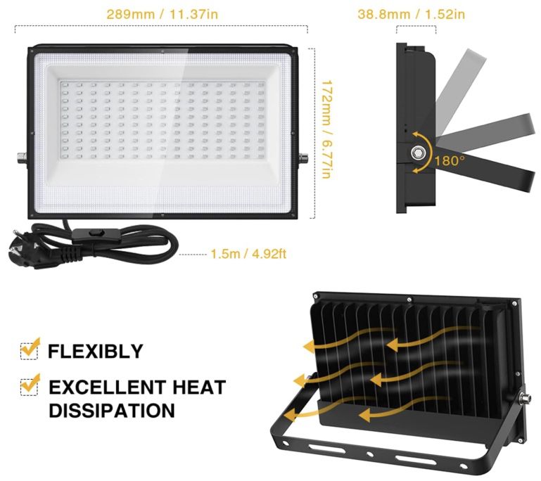 2x Onforu 100W LED UV Strahler für 34,99€ (statt 55€)