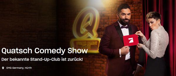 Freikarten für die Quatsch Comedy Show am 13.4. in Hürth