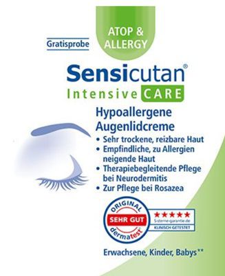 Sensicutan®CARE Augenlidcreme Probe gratis anfordern