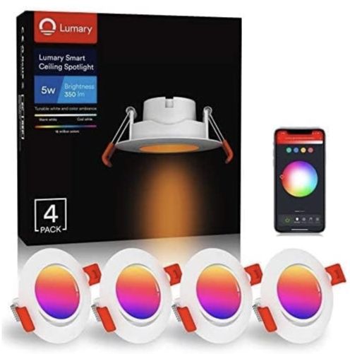 4x Lumary RGBWW LED Einbaustrahler (5W) mit App-Steuerung für 34,99€ (statt 70€)
