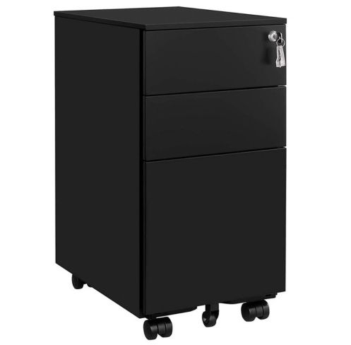 SONGMICS Rollcontainer & Aktenschrank mit 3 Schubladen für 59,99€ (statt 80€)