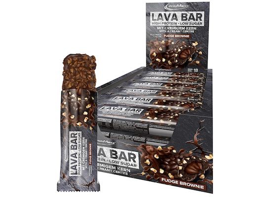 18x 40g IronMaxx Lava Bar Proteinriegel   Fudge Brownie ab 16,55€ (statt 33€)