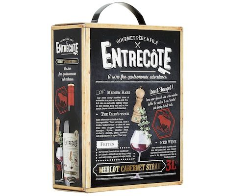 3L Bag in Box Entrecôte Merlot Cabernet Syrah Rotwein ab 15,22€ (statt 22€)