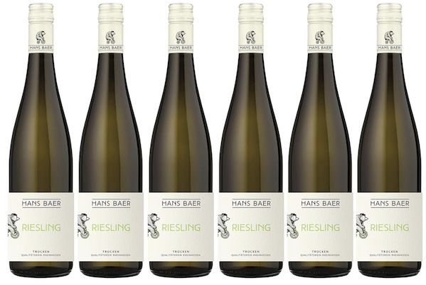 6x 0,75L Hans Baer Riesling Trocken Weisswein für 20,60€ (statt 30€)