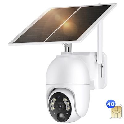 kebruma 4G Überwachungskamera mit Solarpanel für 56,99€ (statt 97€)