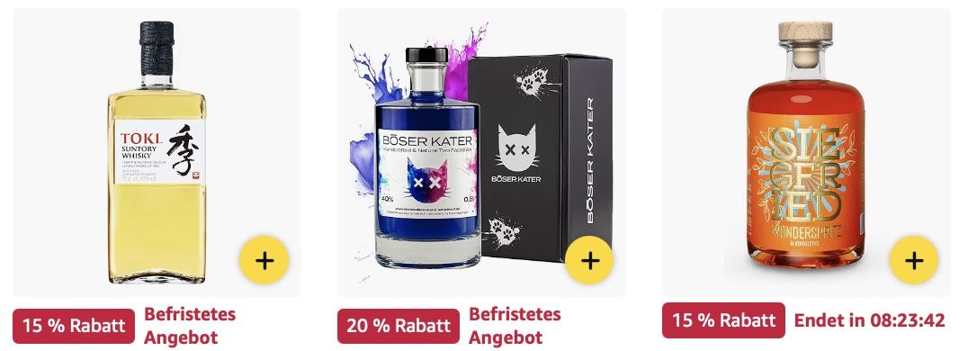 🍹 Amazon: Bier, Wein und Spirituosen im Megasale z.B. effect Vodka Mix Set für 19,99€ (statt 24€)