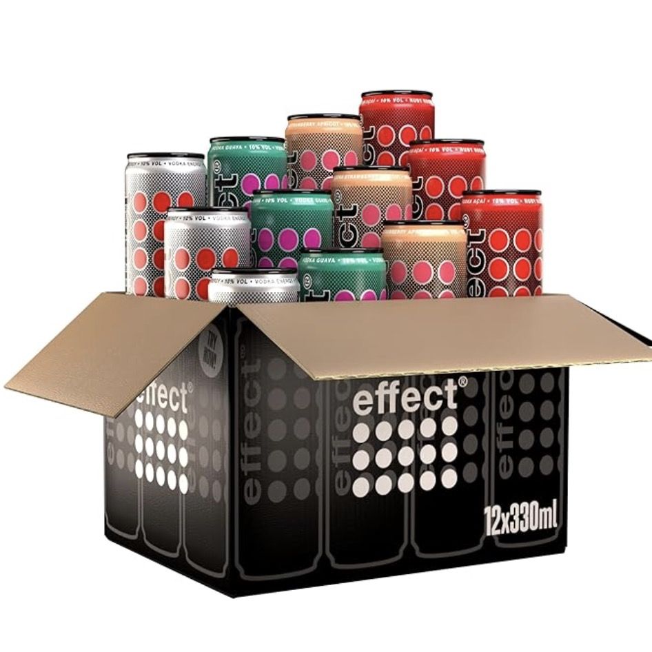 🍹 Amazon: Bier, Wein und Spirituosen im Megasale z.B. effect Vodka Mix Set für 19,99€ (statt 24€)