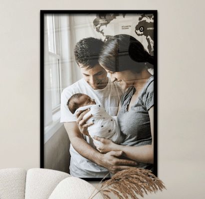 Denkt an Muttertag: 📸 50% Rabatt auf personalisierte Poster mit Rahmen