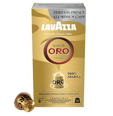 10 Kapseln Lavazza Qualità Oro Nespresso kompatibel für 1,81€ (statt 3,69€)