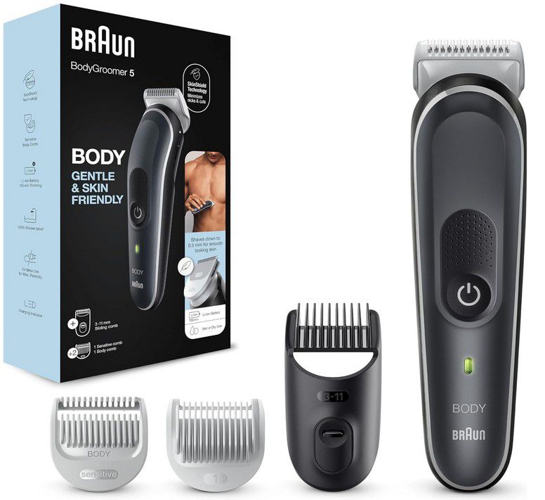 Braun BG5340 BodyGroomer 5 mit 3 Aufsätzen für 39€ (statt 46€)