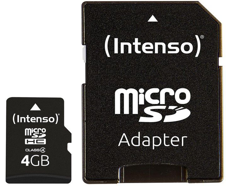 Intenso microSD 4GB Class  Speicherkarte für 2,99€ (statt 5€)