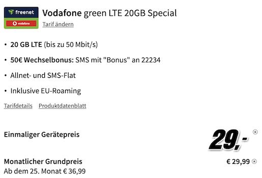 260€ unter PVG 🔥 Honor Magic 6 Pro (512GB) + 20GB Vodafone Allnet 29,99€ mtl. + 50€ Bonus