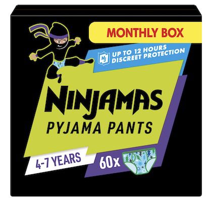 2x 60er Pack Pampers Ninjamas Pyjama Pants Gr. 7 (17+ kg) für 60,91€ (statt 84€)