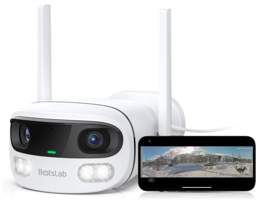 Botslab Dual-Lens WLAN Überwachungskamera für 77,99€ (statt 130€)