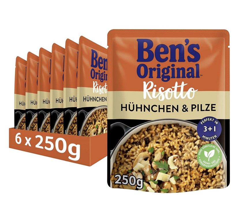 6x Ben’s Original Express Risotto Hühnchen & Pilze ab 10,49€ (statt 15€)