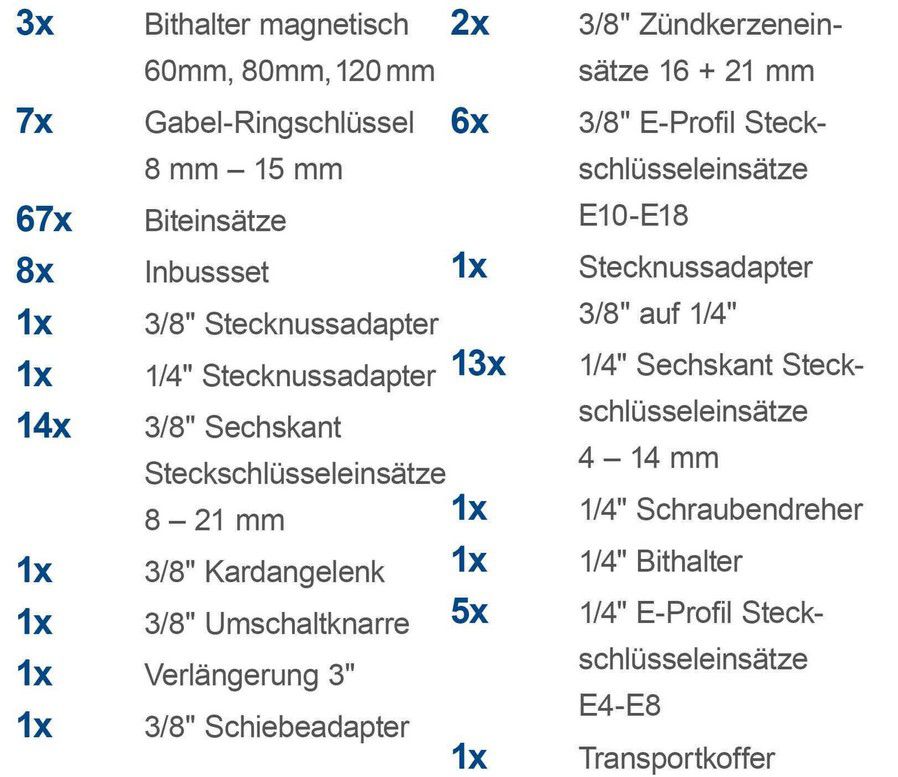 Scheppach TB170 Werkzeugkoffer 135 tlg. Steckschlüssel Satz für 49,90€ (statt 69€)