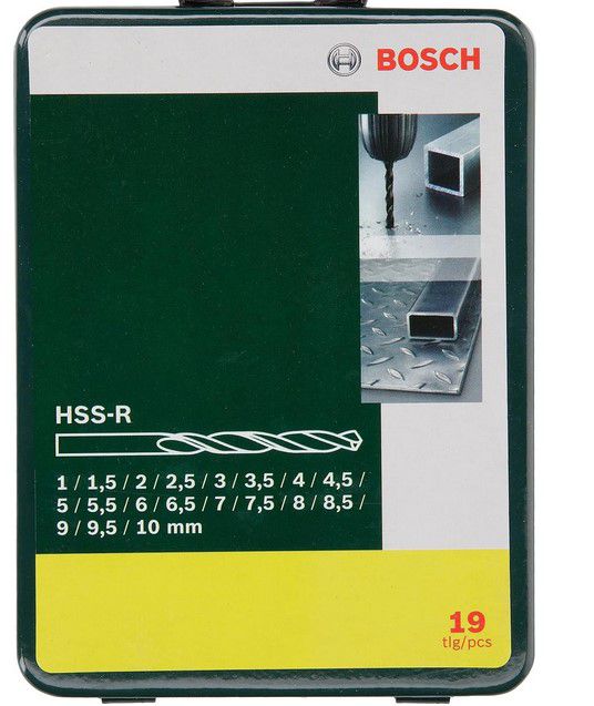 🧰 2 x Bosch 19 tlg. Metallbohrer Set HSS R für 22€ (statt 30€)