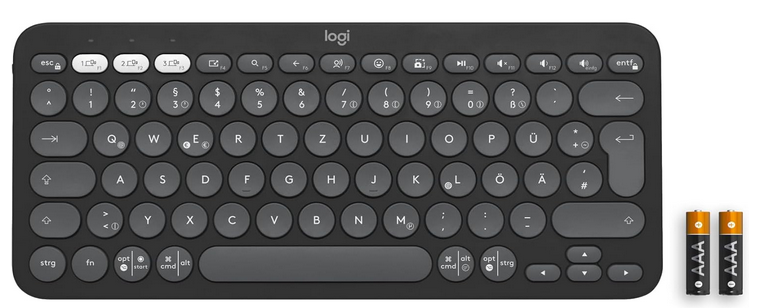 Logitech Pebble Keys 2 K380s Bluetooth-Tastatur Schwarz für 31,99€ (statt 38€)