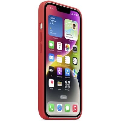 🍏 Apple Silikon MagSafe Case für iPhone 14 in Rot für 18,99€ (statt 29€)
