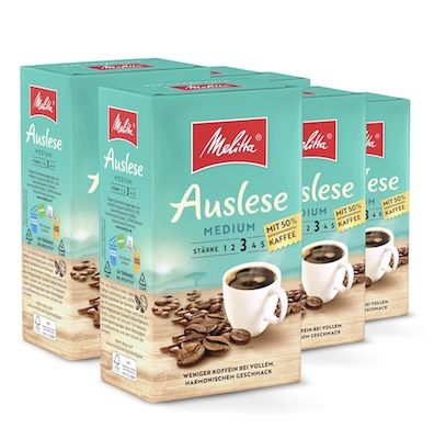 ☕️ 3kg Melitta Auslese Medium gemahlen – 50% entkoffeiniert ab 41,99€ (statt 54€)