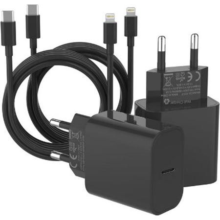 2x ZNBTCY Apple MFi Certified Schnellladegerät + Kabel für 7,99€ (statt 18€)