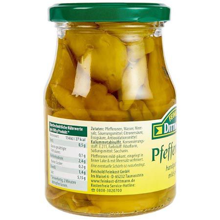 4er Pack Feinkost Dittmann Pfefferonen mild pikant, je 300g ab 6,80€ (statt 9€)