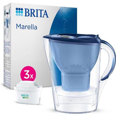 Brita Marella Wasserfilter-Kanne + 3x Maxtra Pro Kartusche für 24,99€ (statt 30€)