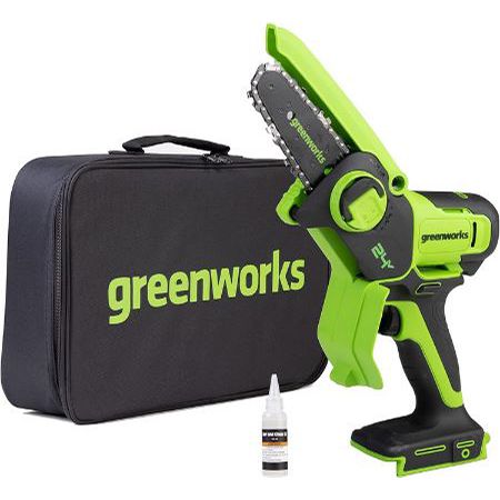 Greenworks Mini-Akku-Kettensäge mit 10cm für 78,99€ (statt 100€)