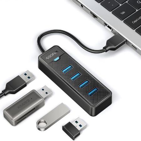 iDsonix 4 Port USB 3.0 Hub für 4,99€ (statt 10€)