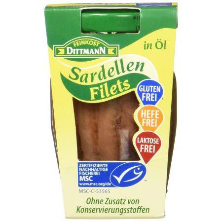 Feinkost Dittmann Sardellen in Sonnenblumenöl, 80g ab 2,07€ (statt 4€)