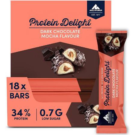 18er Pack Multipower Delight Eiweißriegel, Dark Chocolate Mocha für 13,99€ (statt 27€)