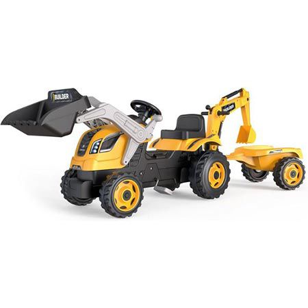Smoby Traktor Builder Max mit Anhänger für 103,06€ (statt 132€)