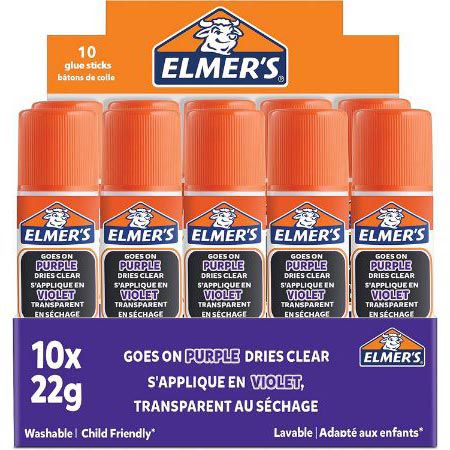 10er Pack Elmer’s Lila Klebestift je 22g ab 12,34€ (statt 22€)