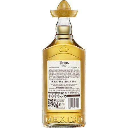 Sierra Tequila Reposado aus Mexico, 0,7L, 38% für 11,95€ (statt 18€)