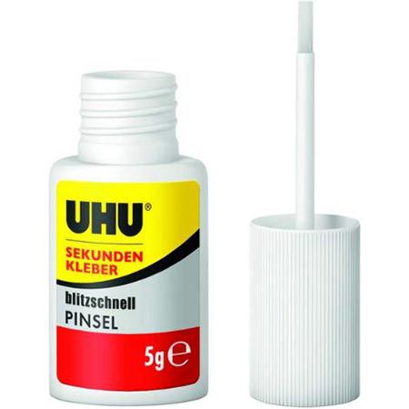 UHU Blitzschnell Pinsel Sekundenkleber, 5g für 5,03€ (statt 9€)