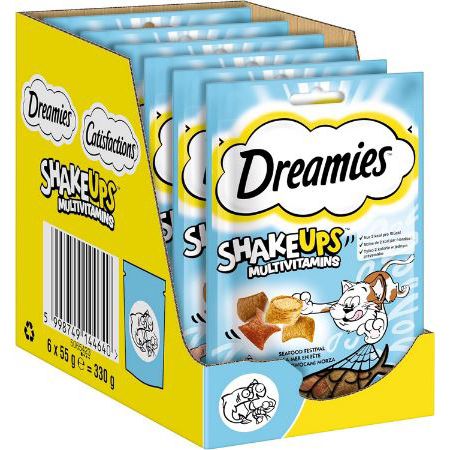 6er Pack Dreamies Shake Ups Multivitamins Seafood ab 7,02€ (statt 10€)