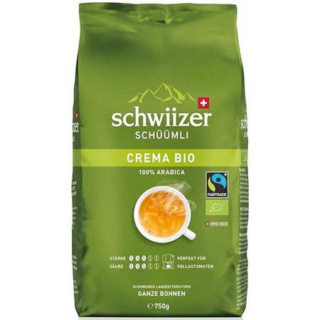 Schwiizer Schüümli Crema Bio Bohnenkaffee, 750g ab 11,51€ (statt 16€)