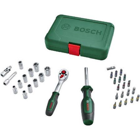 Bosch Ratschen & Steckschlüsselsatz-Set, 34-teilig für 36,69€ (statt 46€)
