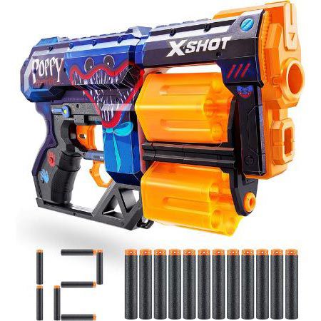 XShot Skins Dread, Poppy Blaster mit 12 Darts für 7,40€ (statt 10€)