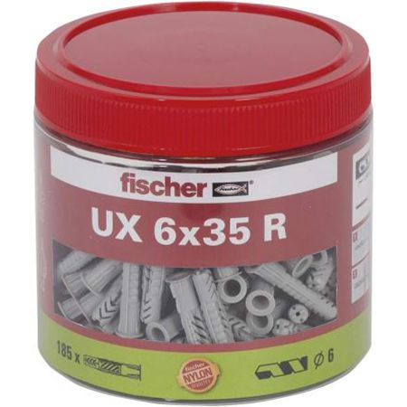 185er Pack fischer Universaldübel UX 6 x 35 R für 12,67€ (statt 19€)